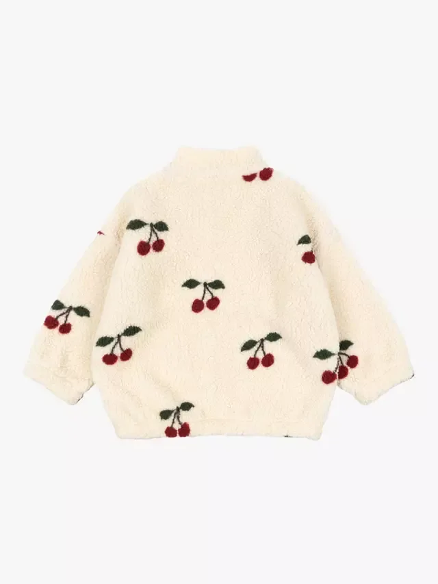 Детская куртка-комбинезон Jody Cherry Pattern, кремового цвета Konges Sløjd — фото 2