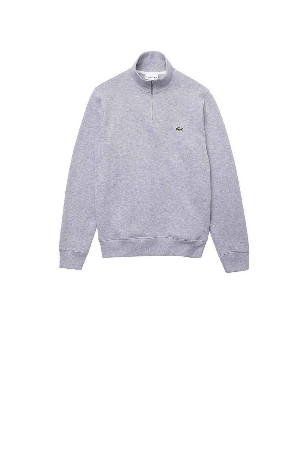 

Мужская толстовка с культовым логотипом на груди серая Lacoste