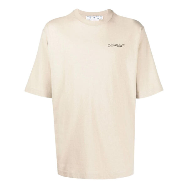 

Футболка ss22 logo round neck pullover short sleeve loose fit khaki Off-White, желтый