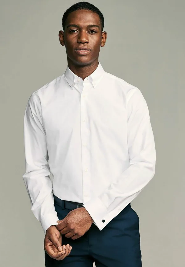 Рубашка приталенного кроя Next, White Button Down Collar