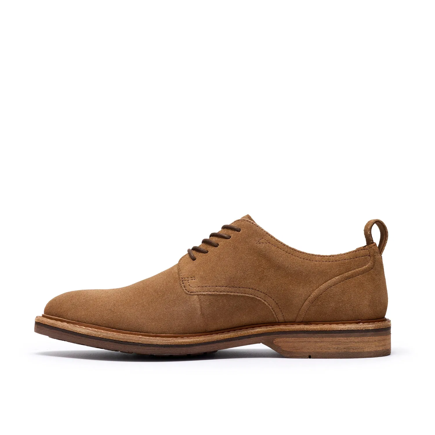 Дерби из замши Clarks Aldwin Lace, коричневый — фото 2