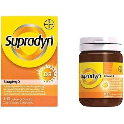 

D3 100 мягких капсул - добавка витамина D Supradyn