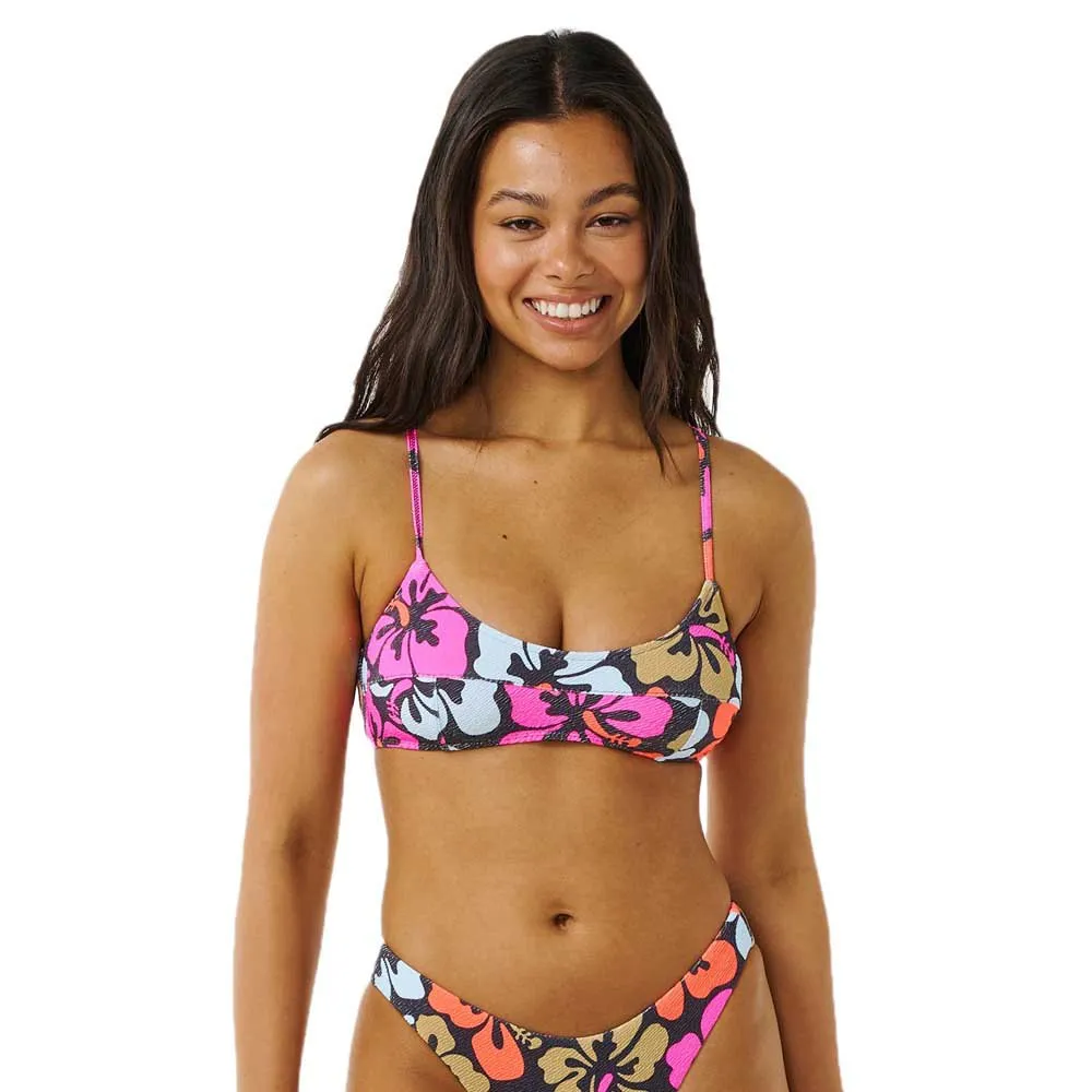 

Топ бикини Rip Curl Hibiscus Heat Crop, разноцветный