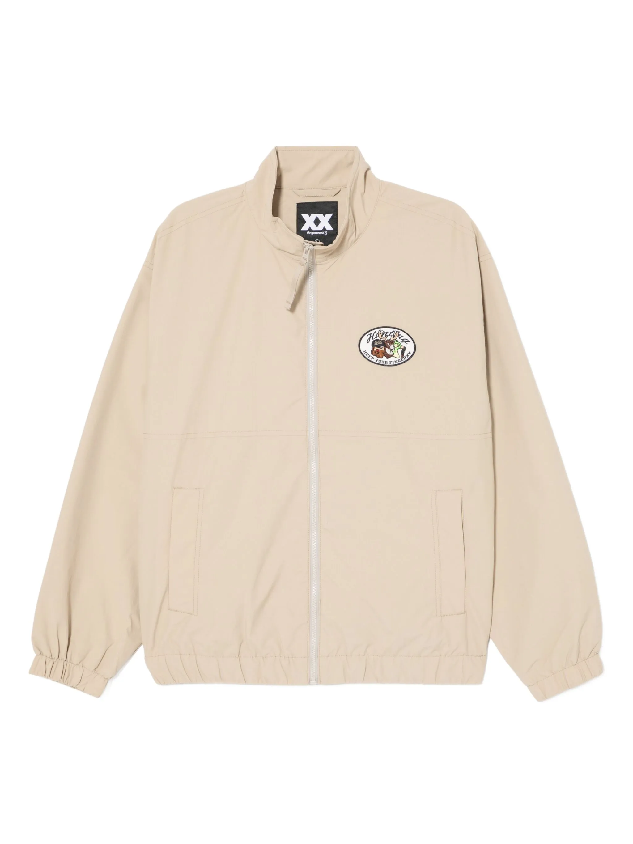

Куртка с нашивкой-логотипом Fingercroxx, бежевый