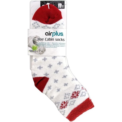 

Носки Aloe Cabin Ultra Moisturizing 35-41 Белый Красный Airplus