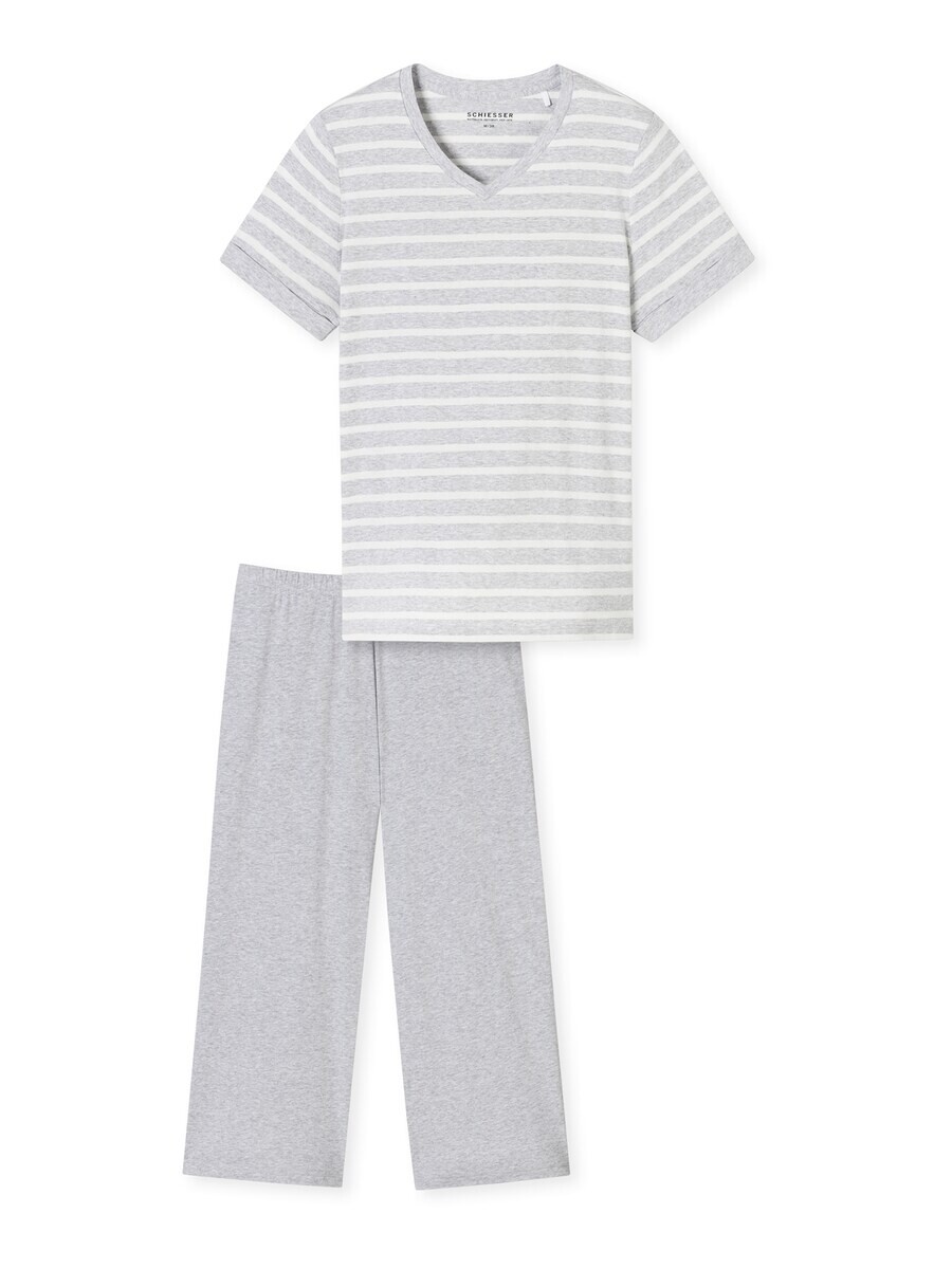 

Пижама SCHIESSER Short Pajama Set Casual Essentials, пятнистый серый
