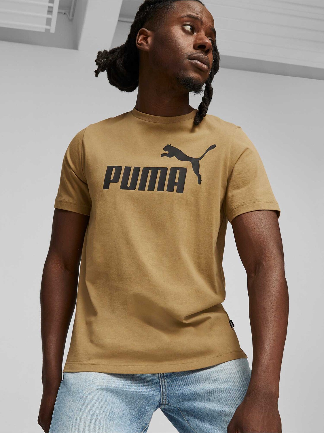 

Футболка Puma ESS Logo (s), бежевый