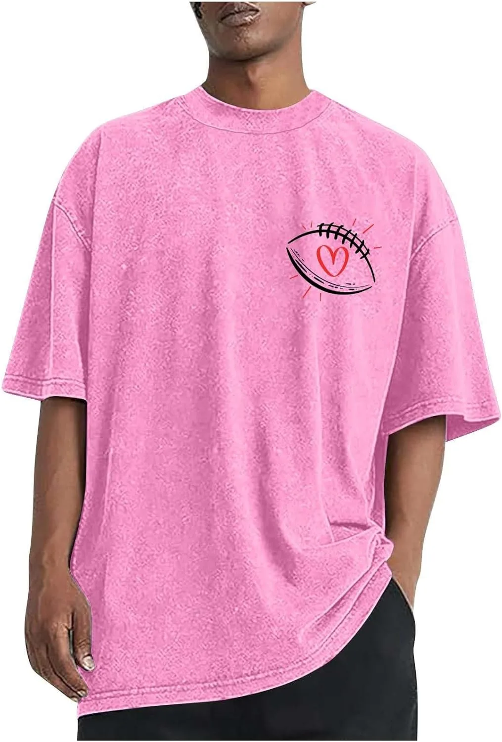 

Футболка Vintage для мужчин Big and Tall, свободный крой, короткий рукав