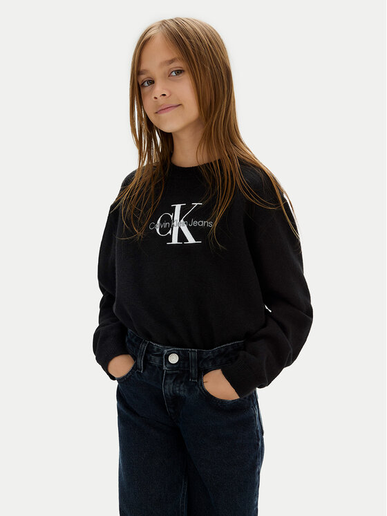 

Свитер обычного кроя Monologo IG0IG02830 M Calvin Klein Jeans, черный