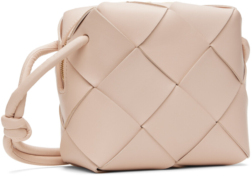 Розовая мини-сумка для фотоаппарата с кассетой Bottega Veneta — фото 2