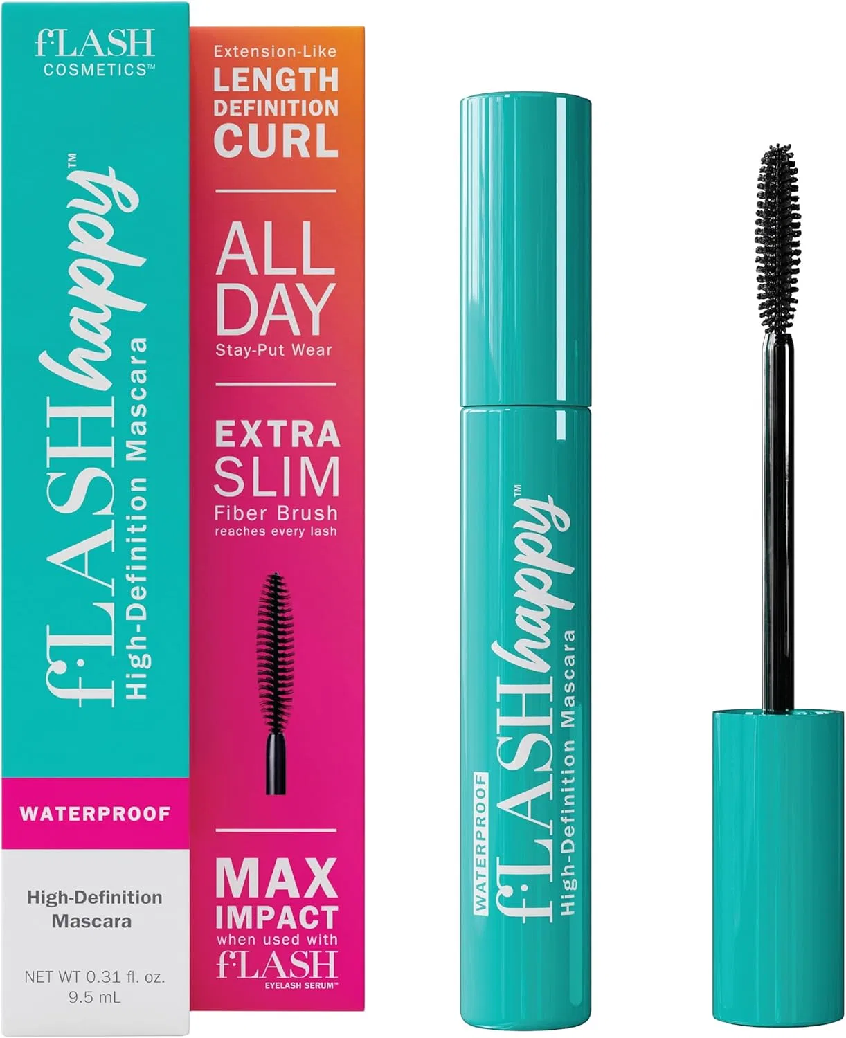Тушь для ресниц FLASH Happy High Definition Mascara True Black