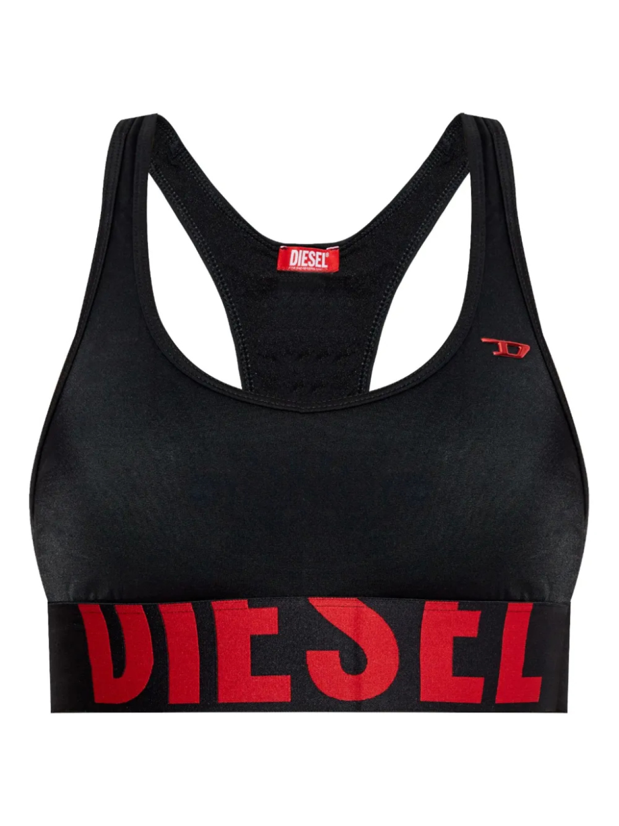 

Бюстгальтер-бралетт с логотипом Diesel, черный