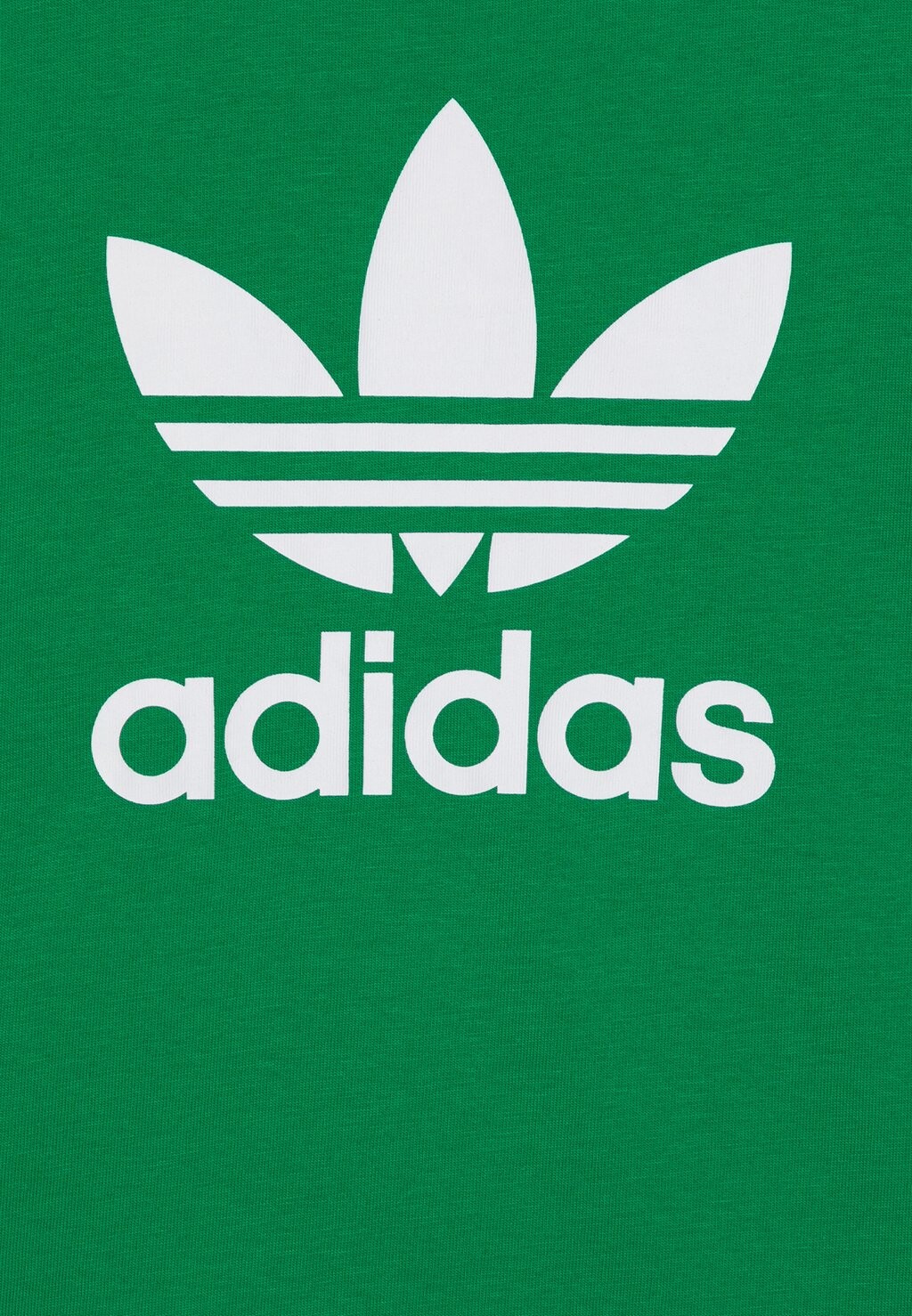 Футболка с набивным рисунком Trefoil Tee Unisex adidas Originals, зеленая — фото 3