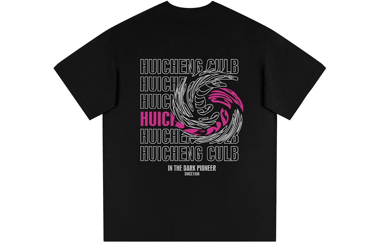 

Футболка унисекс HCHUICHENG, белый и бордовый