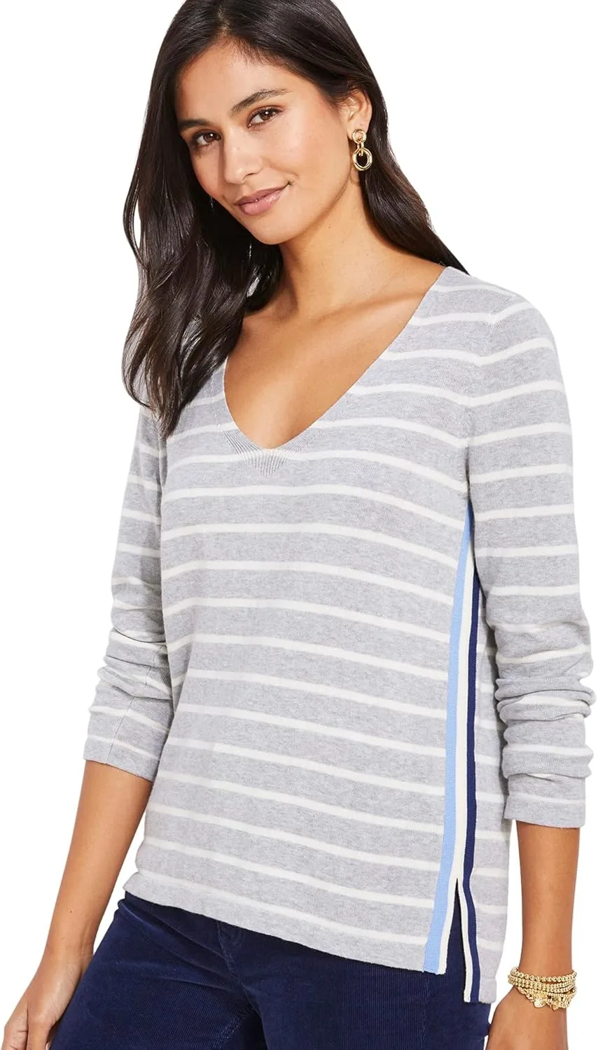 

Vineyard Vines Женская футболка V-образным вырезом с боковыми швами