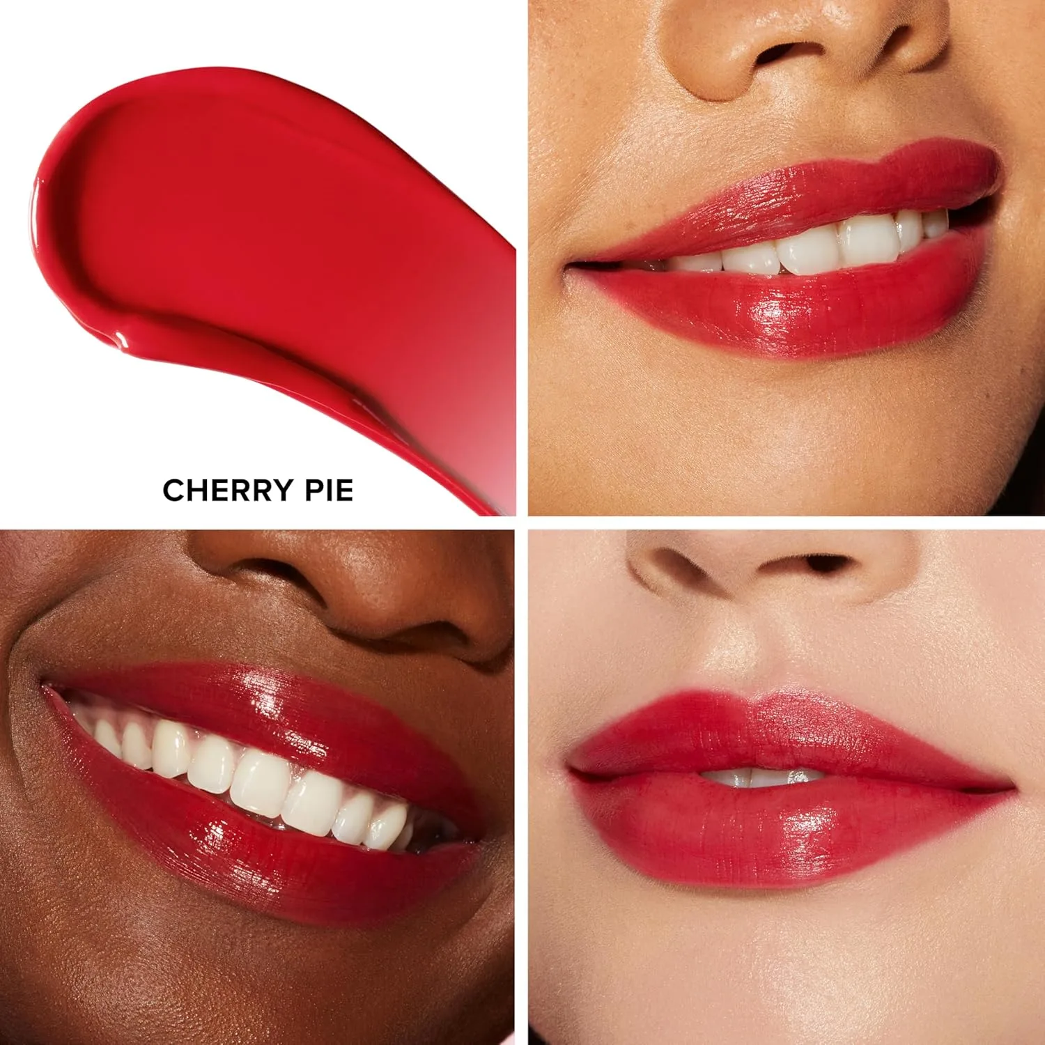 Бальзам для губ Too Faced Kissing Juicy Tint | Увлажняющий, стойкий тинт для мгновенного придания цвета и блеска, с сочным ароматом, 0,10 унции, 06 Cherry Pie (Cherry Red) — фото 2