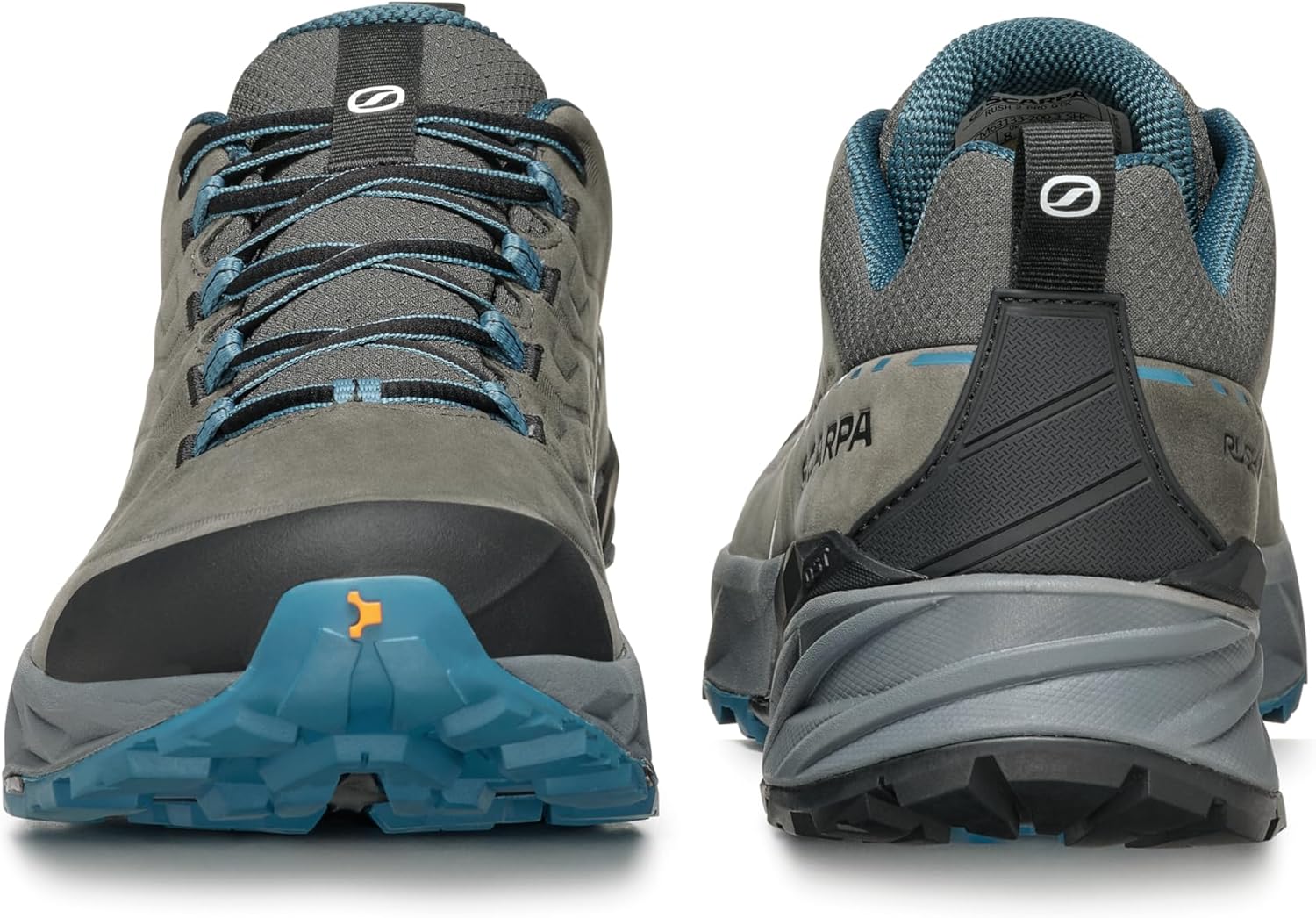 Мужские походные ботинки SCARPA Rush 2 Pro GTX с водонепроницаемой мембраной Gore-Tex, Titanium/Ocean — фото 4