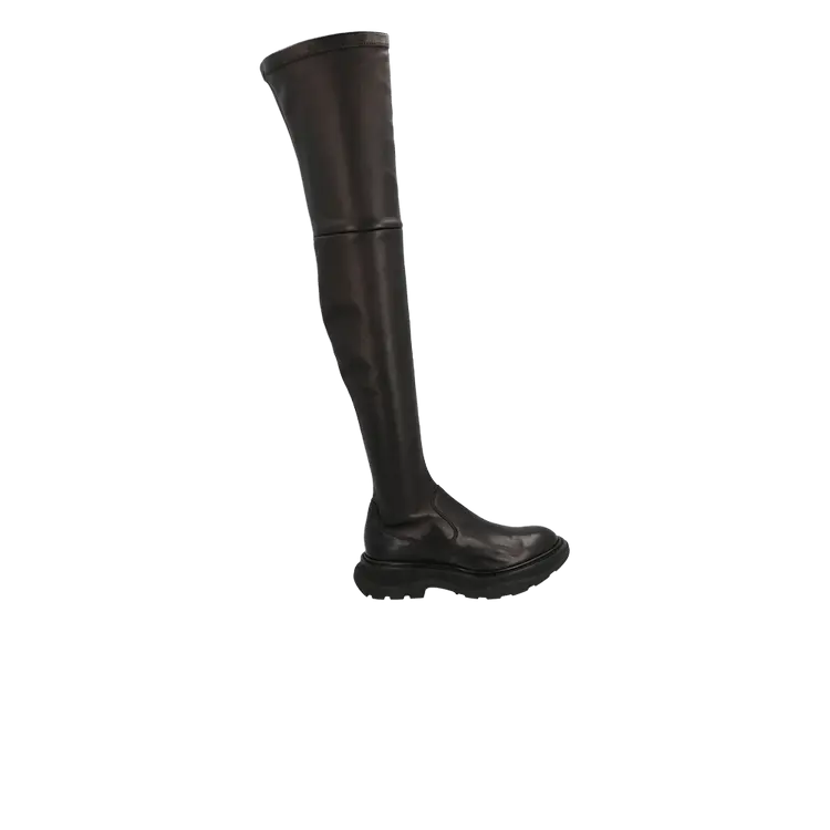 Кроссовки Alexander McQueen Alexander McQueen Wmns Tread Slick Tall Boot 'Black', черный