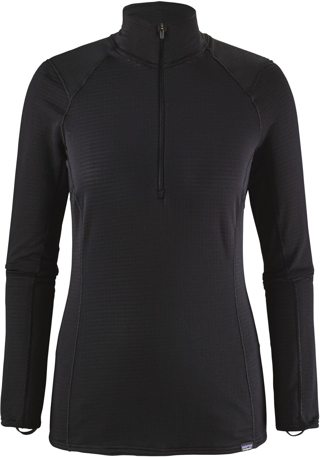 

Capilene Thermal Weight Длинное нижнее белье на молнии с воротником - женское Patagonia, черный