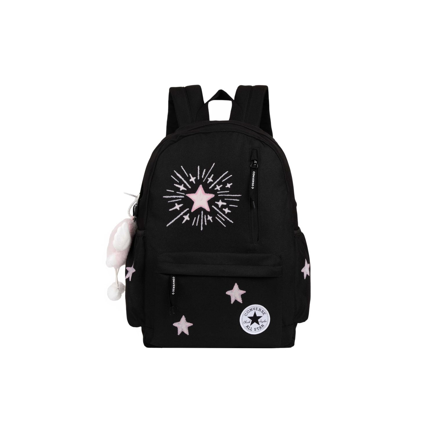 

Converse Полиэстеровый рюкзак средний женский разноцветный, Black Pink Stars