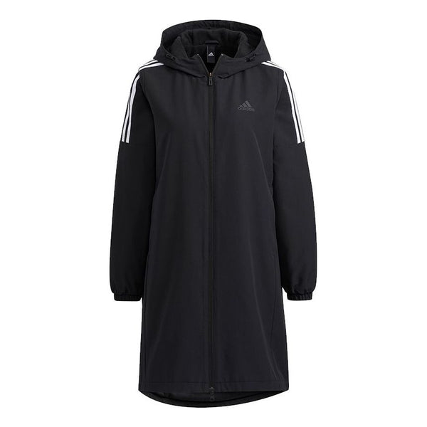 

Куртка (WMNS) adidas Long Wv Jkt Mid-Length Sports Hooded Jacket Black, черный