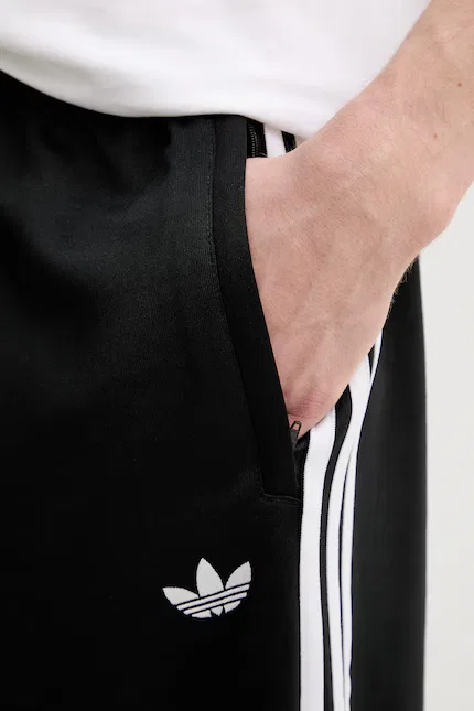 Спортивные штаны из полиэстера и хлопка, Adidas Originals черный — фото 4
