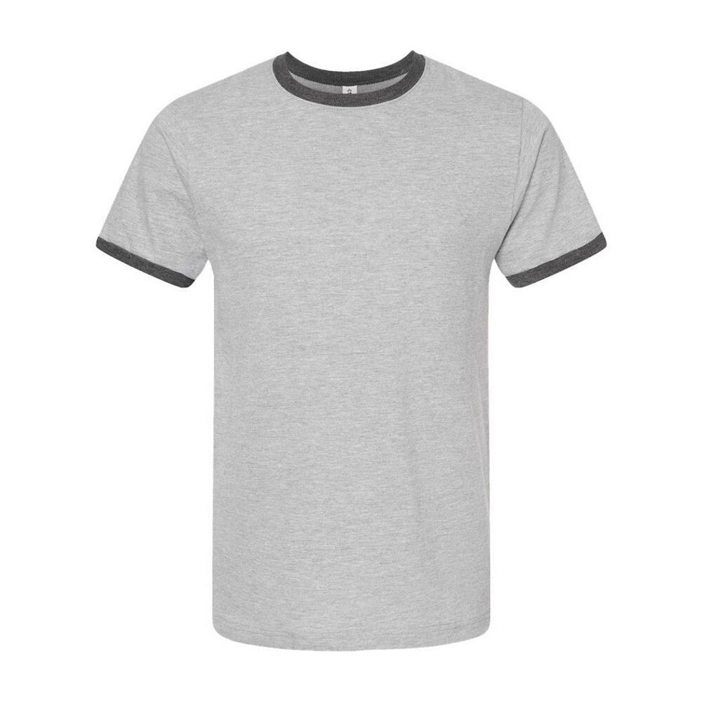 

Футболка унисекс из тонкого джерси Tultex Ringer, цвет Heather Grey