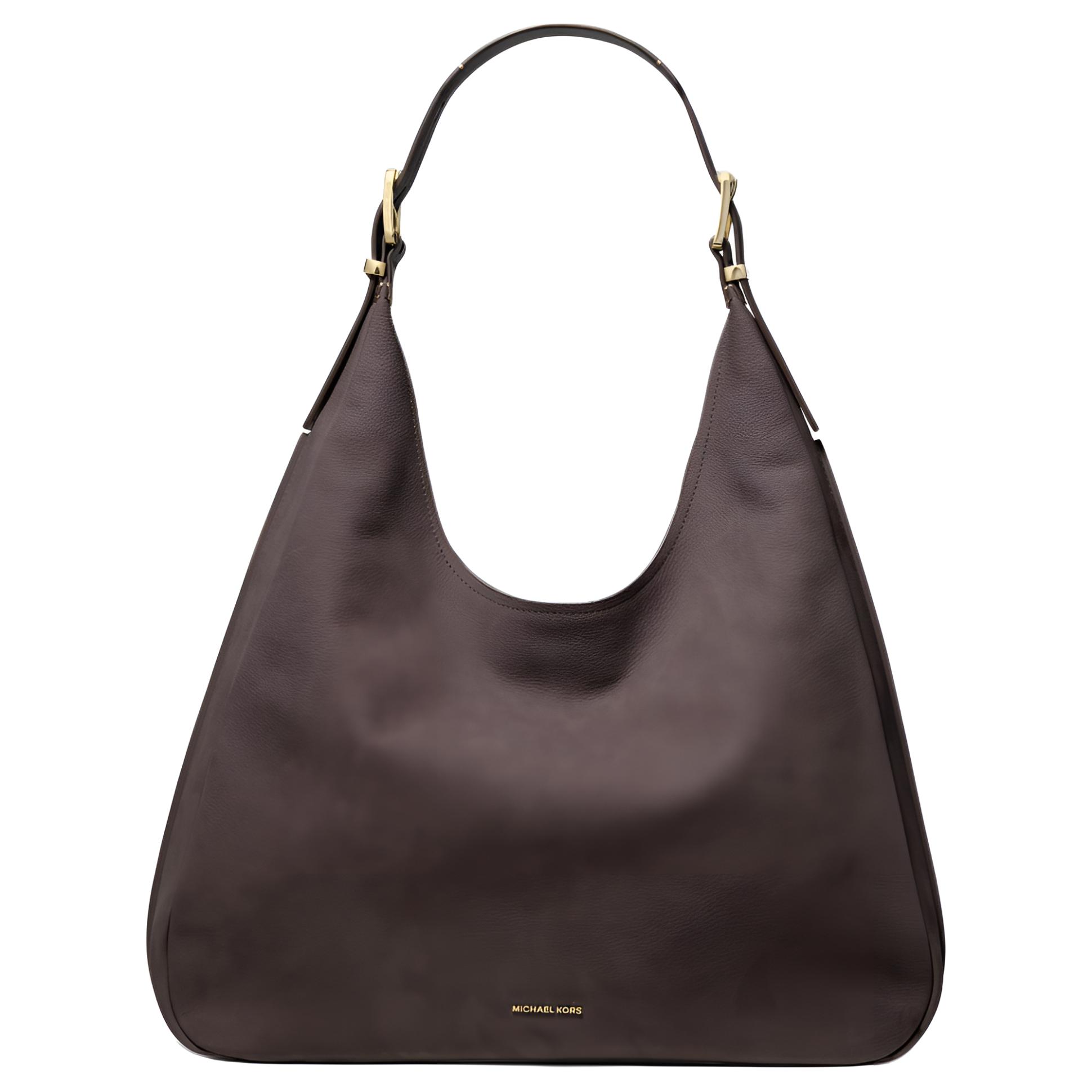 

Нолитовая кожаная сумка через плечо большая женская шоколадная MICHAEL KORS