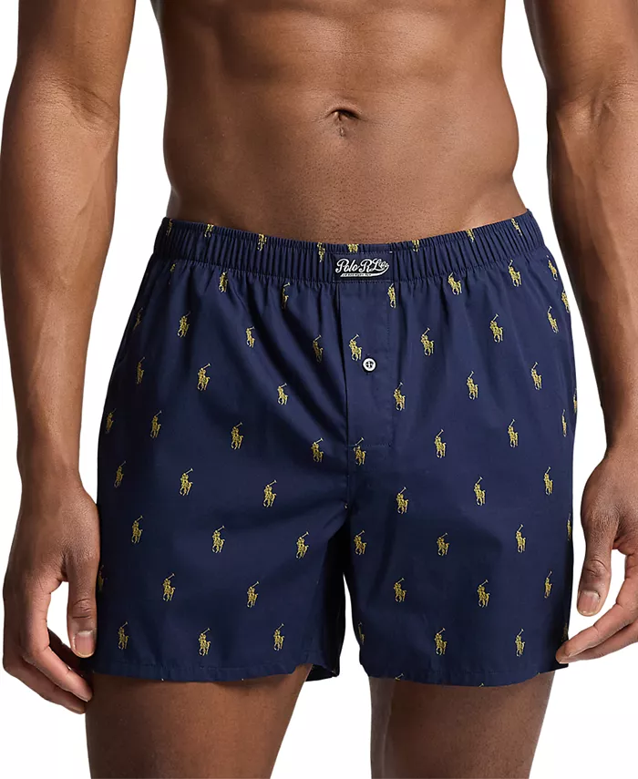 

Мужские боксеры Allover Pony с тканым принтом Polo Ralph Lauren, синий