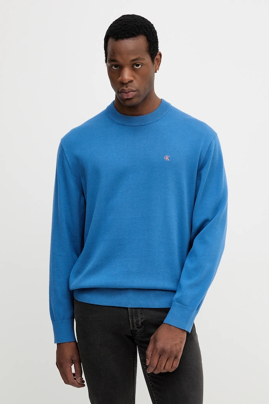

Хлопковый свитер Calvin Klein Jeans, синий
