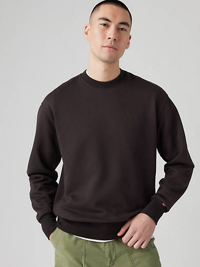 

Аутентичная толстовка с круглым вырезом Levi's, цвет Black Agate - Black