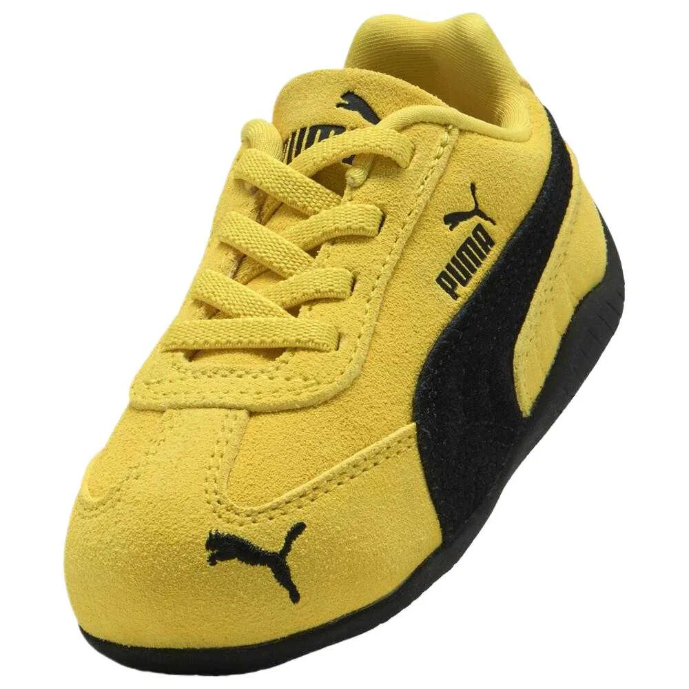 Кроссовки Speedcat Toddler Shoes Yellow Black для младенцев и малышей PUMA, Yellow-Black — фото 4