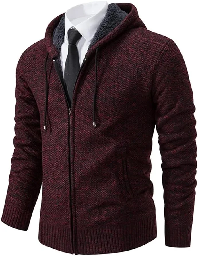 

Мужской полосатый бейсбольный свитер с контрастной молнией Vsadsau