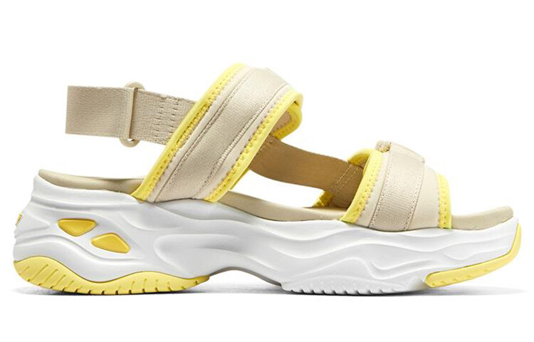 Пляжные сандалии D"Lites 4.0 женские, натуральный цвет/желтый Skechers — фото 2