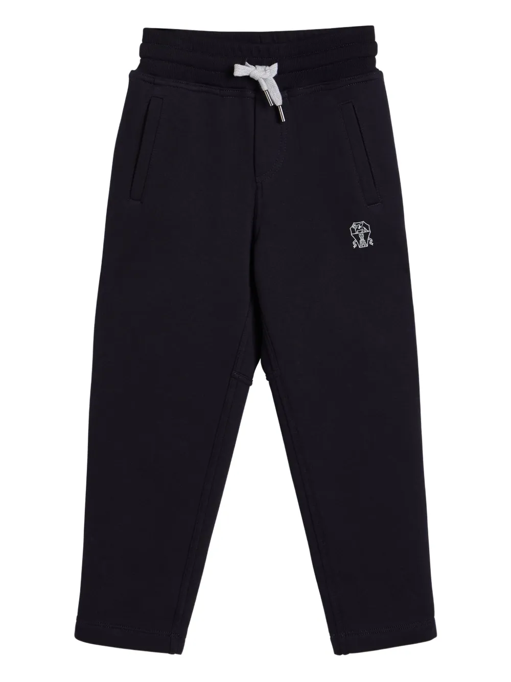 

Повседневные брюки с завязками спереди Brunello Cucinelli Kids, черный