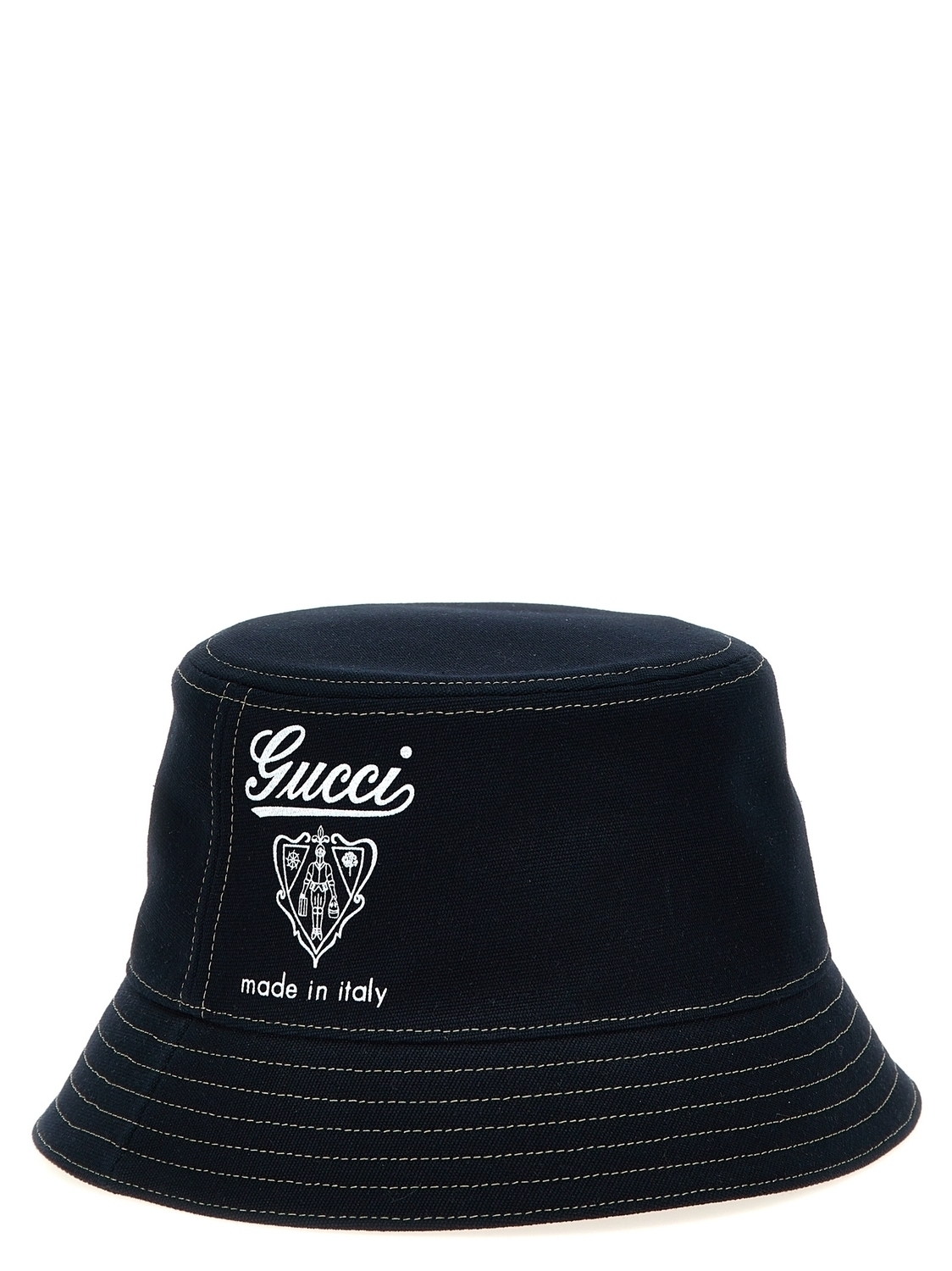 Панама с гербом Gucci GUCCI, синий — фото 2