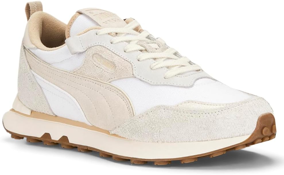Мужские кроссовки PUMA Rider FV Future Vintage с шнуровкой, повседневные - серые — фото 2