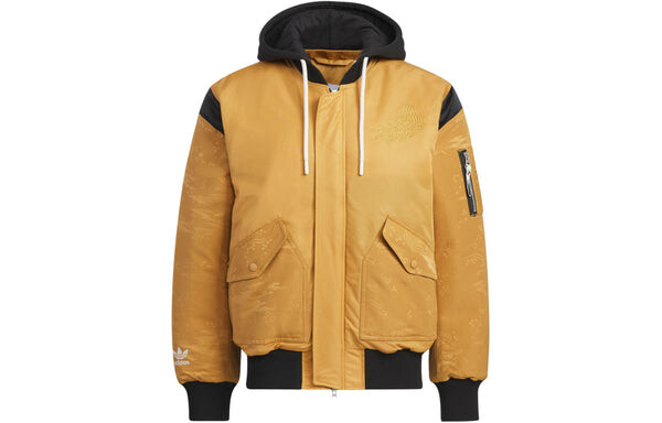 Куртка оригиналы x feifei ruan padded ma куртка азиатские размеры Adidas, коричневый — фото 2