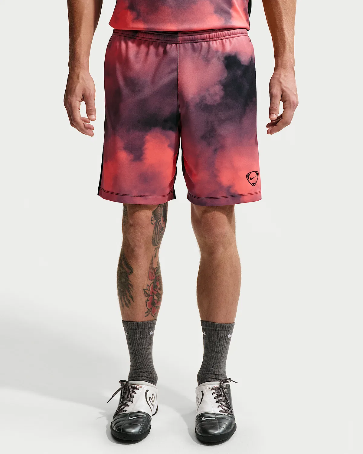 Мужские футбольные шорты Dri-FIT Nike Academy+, Hot Lava/Black/Black — фото 2