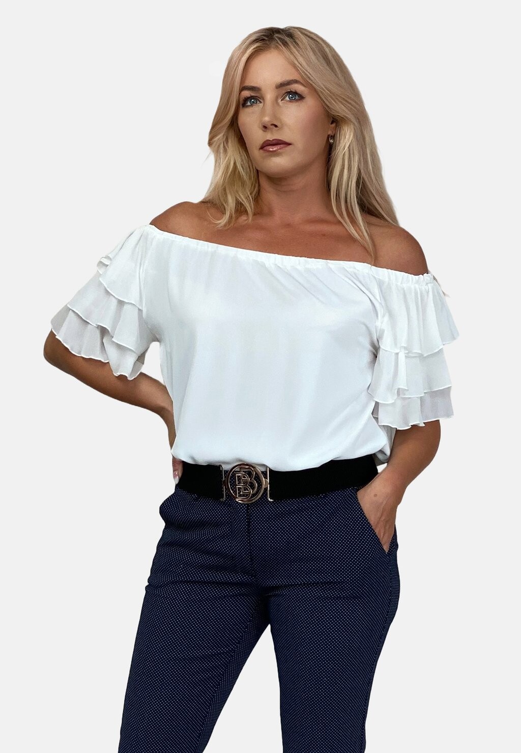 

Блузка SPANISH WITH FRILLS ON THE SLEEVES REGINA FASHION, цвет off white