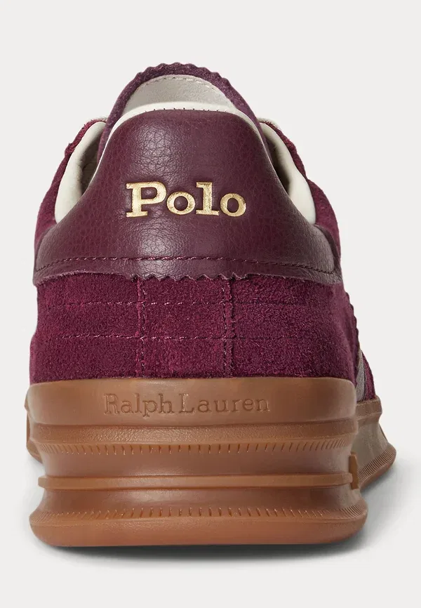 Кроссовки Heritage aera suede sneaker trainers Polo Ralph Lauren, цвет гарвардское вино — фото 3