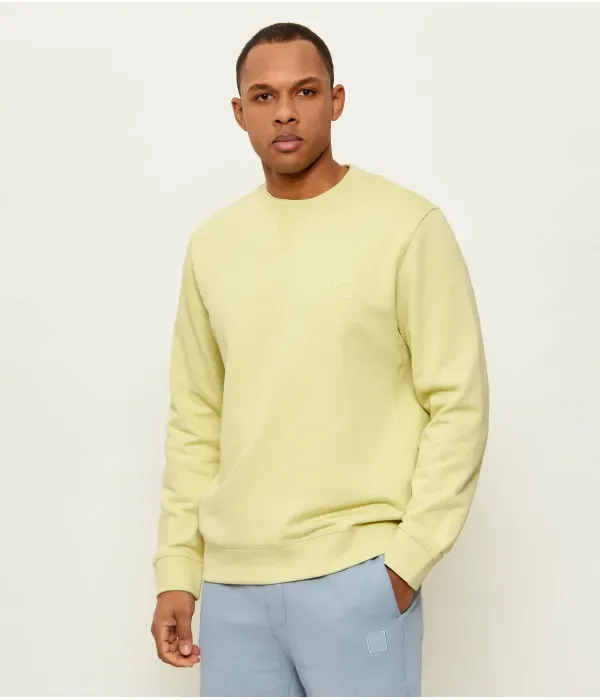 Толстовка Westart regular fit Boss Orange, лаймовый