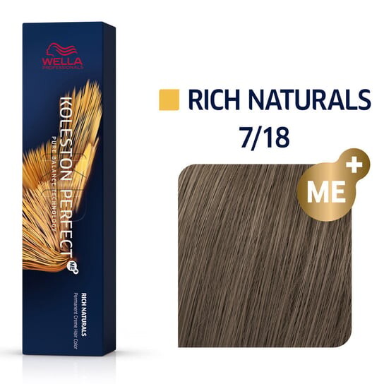 

Стойкая краска для волос 7/18 60мл Wella Koleston Perfect ME+