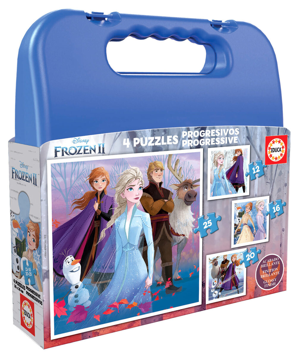 

Educa, пазл Disney, Frozen II (чемодан), 12/16/20/25 шт.