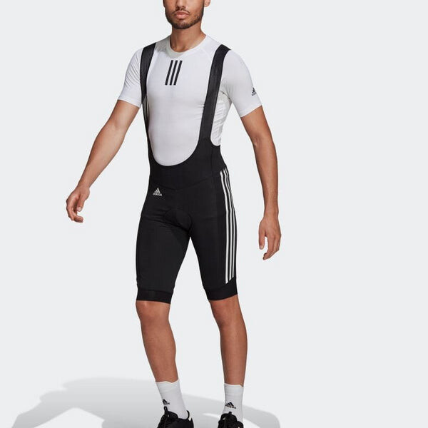 Шорты men's solid color side stripe logo shorts black Adidas, мультиколор — фото 2
