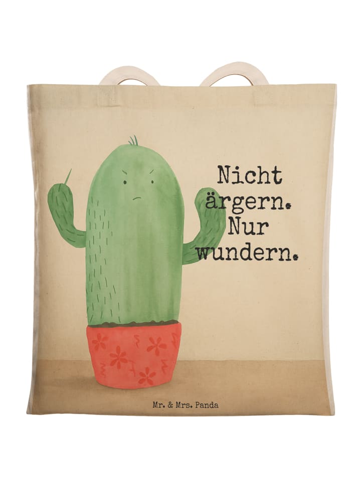 

Mr. & Mrs. Panda Сумка с изображением кактуса и надписью белого цвета