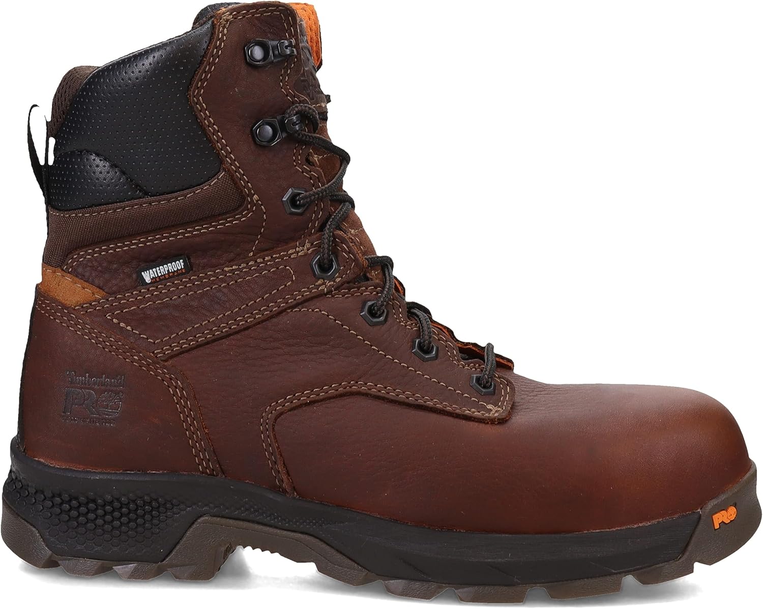 Мужские водонепроницаемые ботинки Timberland PRO 8 с композитным носком Titan EV, коричневый — фото 2