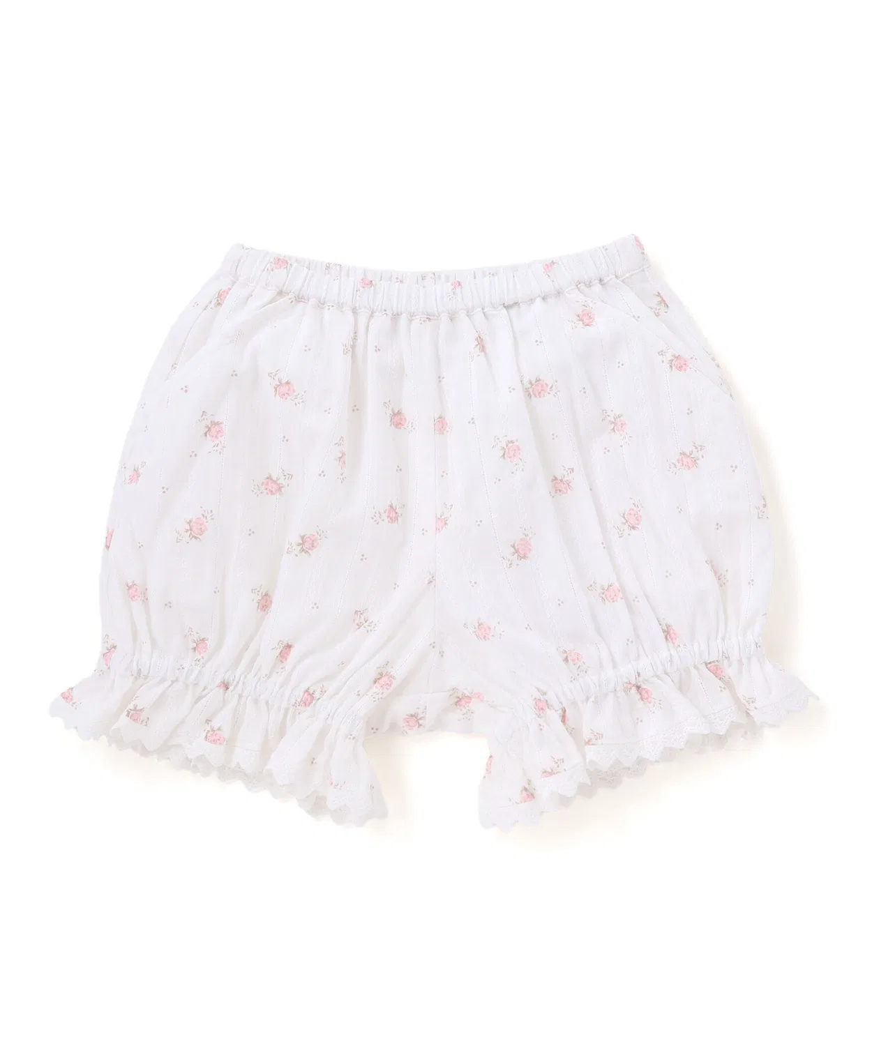 Шорты-панталоны с цветочным принтом BeBe, 80-90 см, розовый