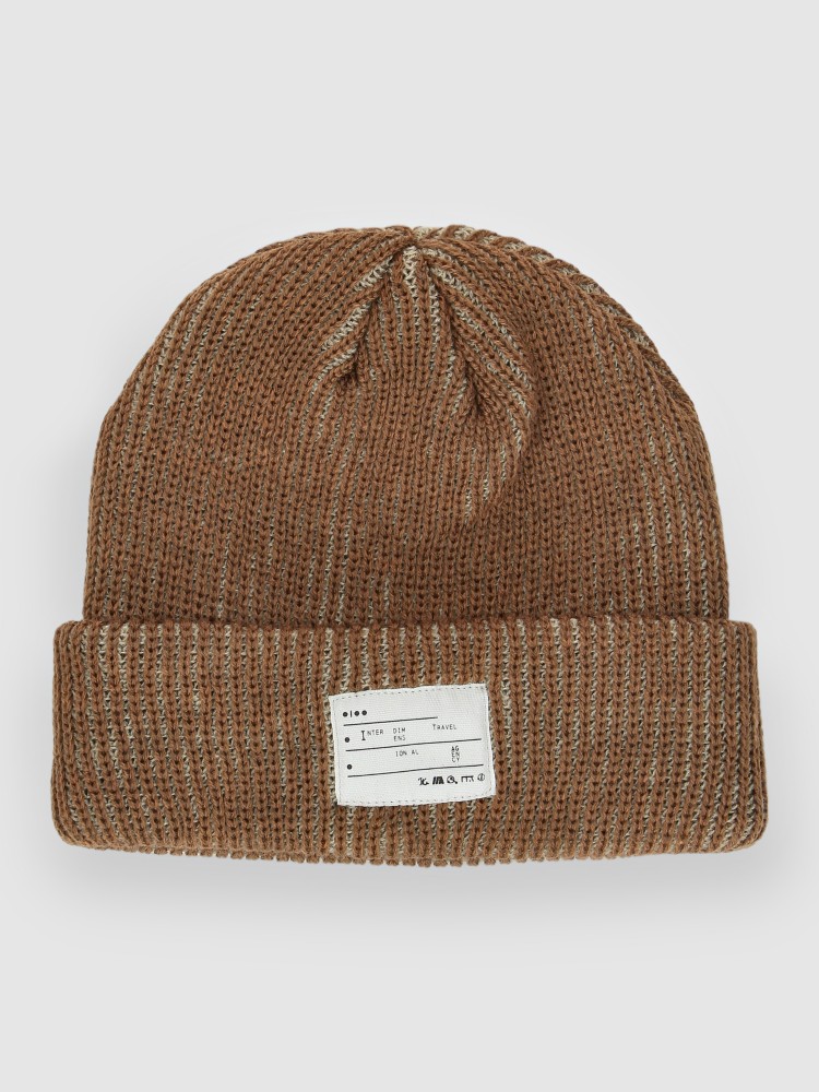 

Шапка Interdimensional Travel Agency Phase Beanie, brown/tan shadow