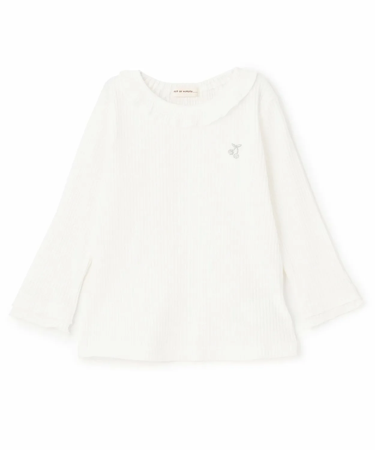 Футболка с длинными рукавами и оборками Mellow SENSE OF WONDER, Off white
